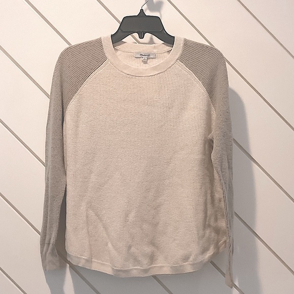 MADEWELL Waffle Knit Raglan Top 🌺IN STORES🌺 - Picture 2 of 5